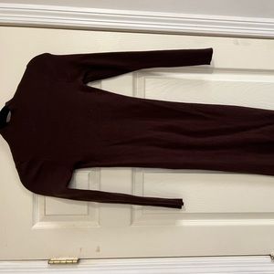 Brown ribbed vici dress!